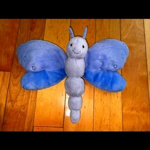 Blue Plush Butterfly Toy Jellycat Bluebell